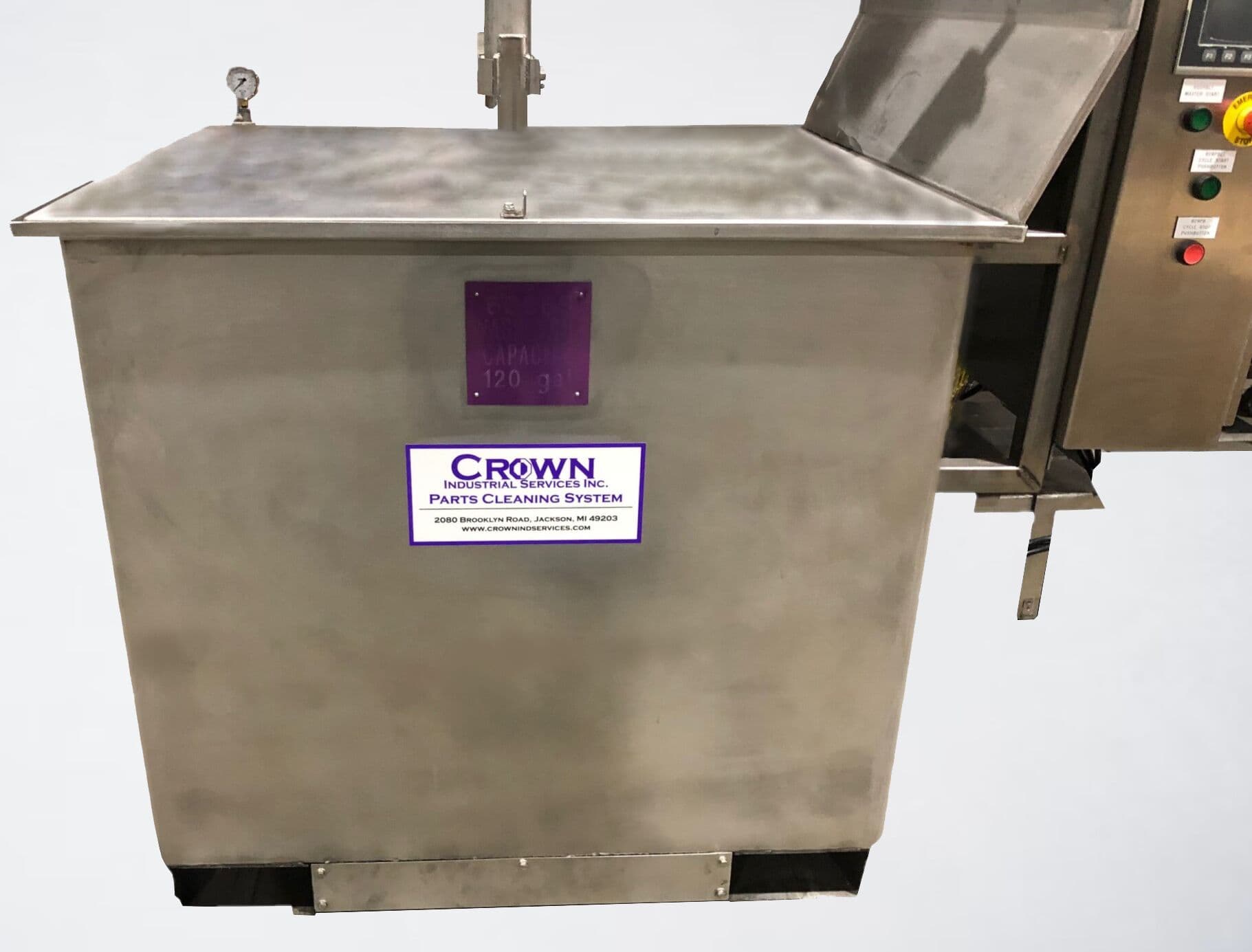 Agitation tank on a neutral background