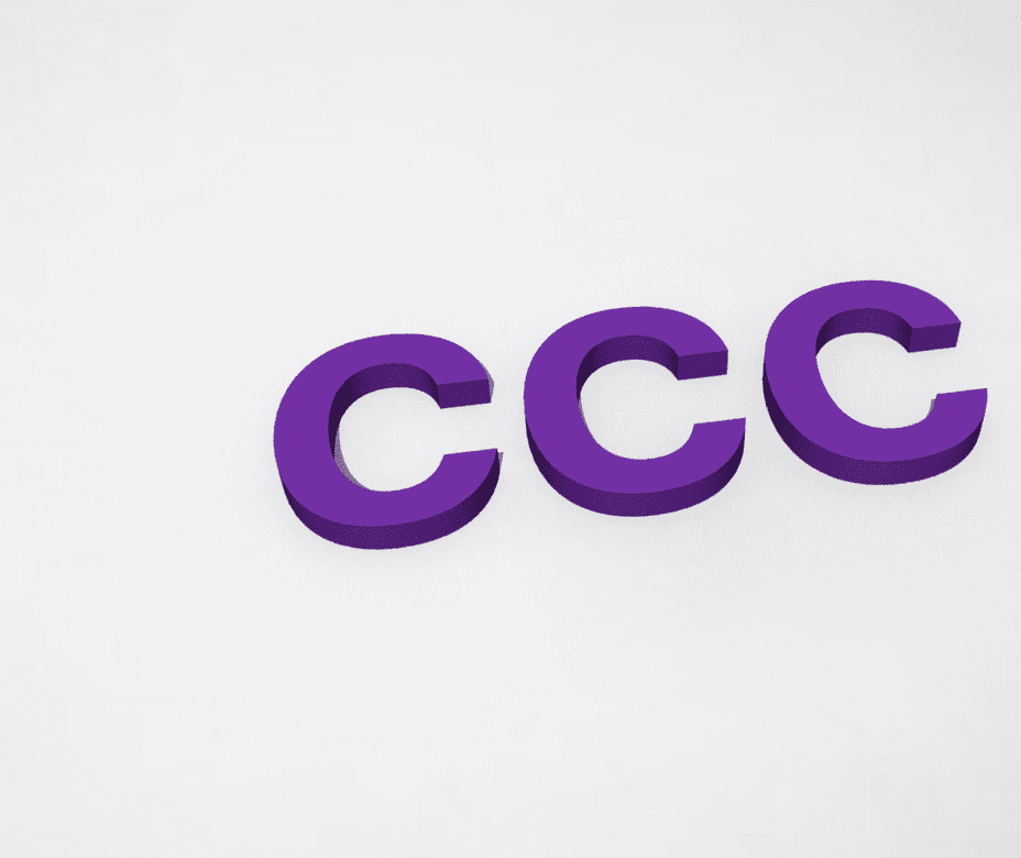 CCC lettering graphic