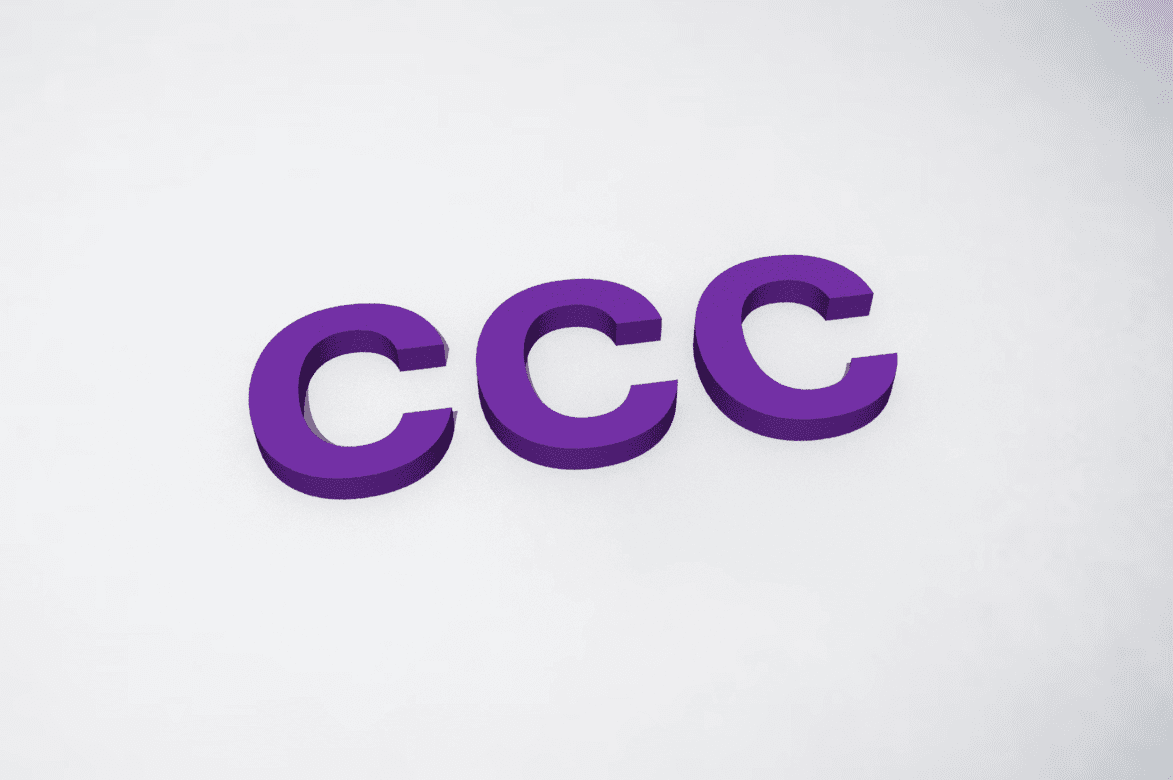 CCC lettering graphic