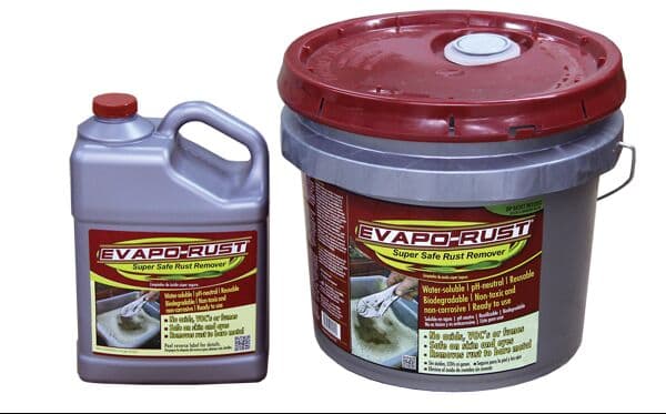 Evapo-Rust rust remover containers