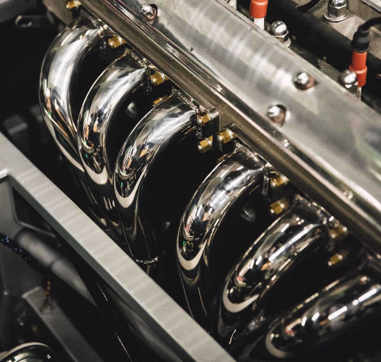 Polished automotive engine components