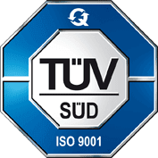 TÜV SÜD ISO 9001 certification logo