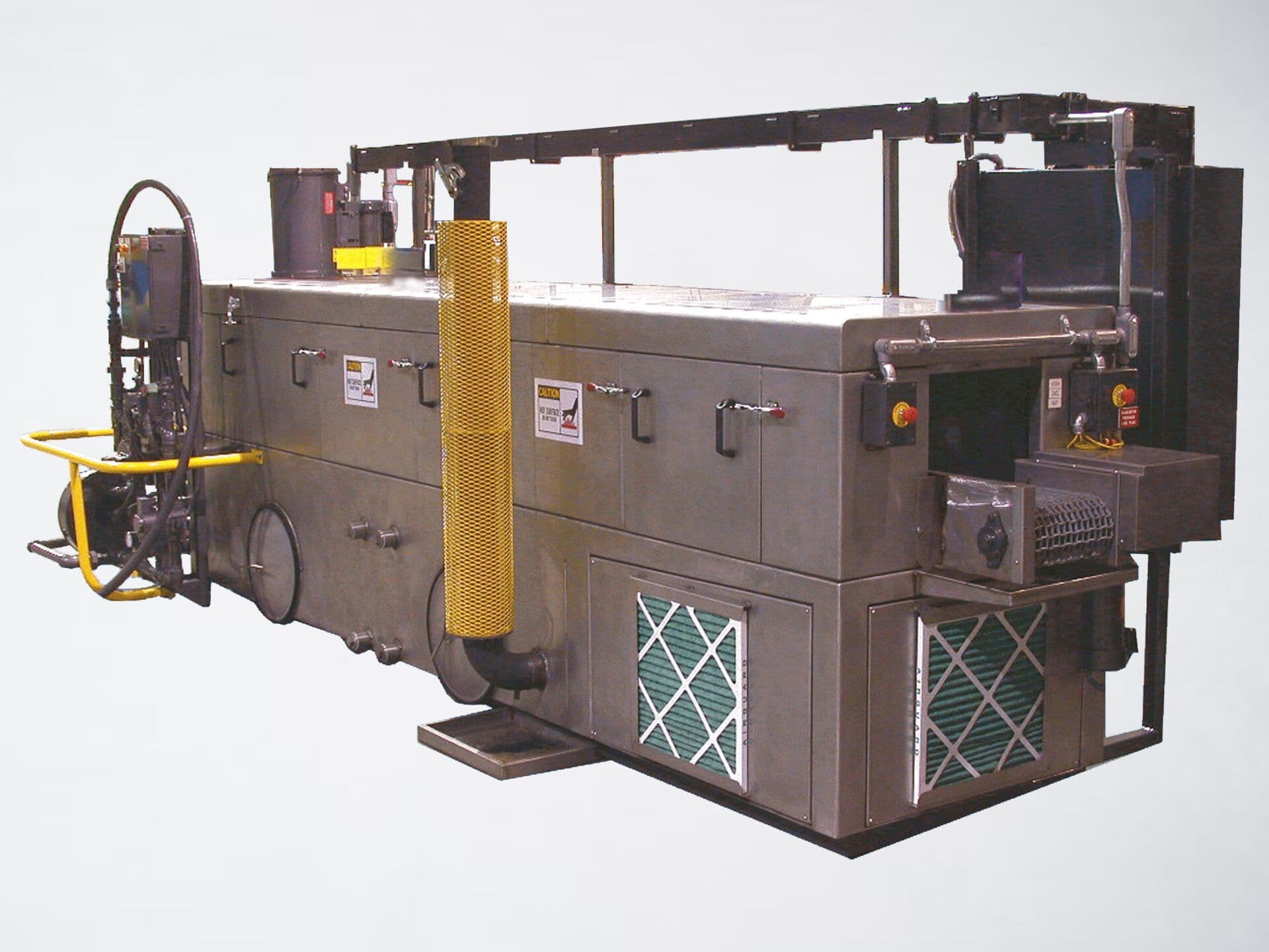 Industrial washing system on a neutral background